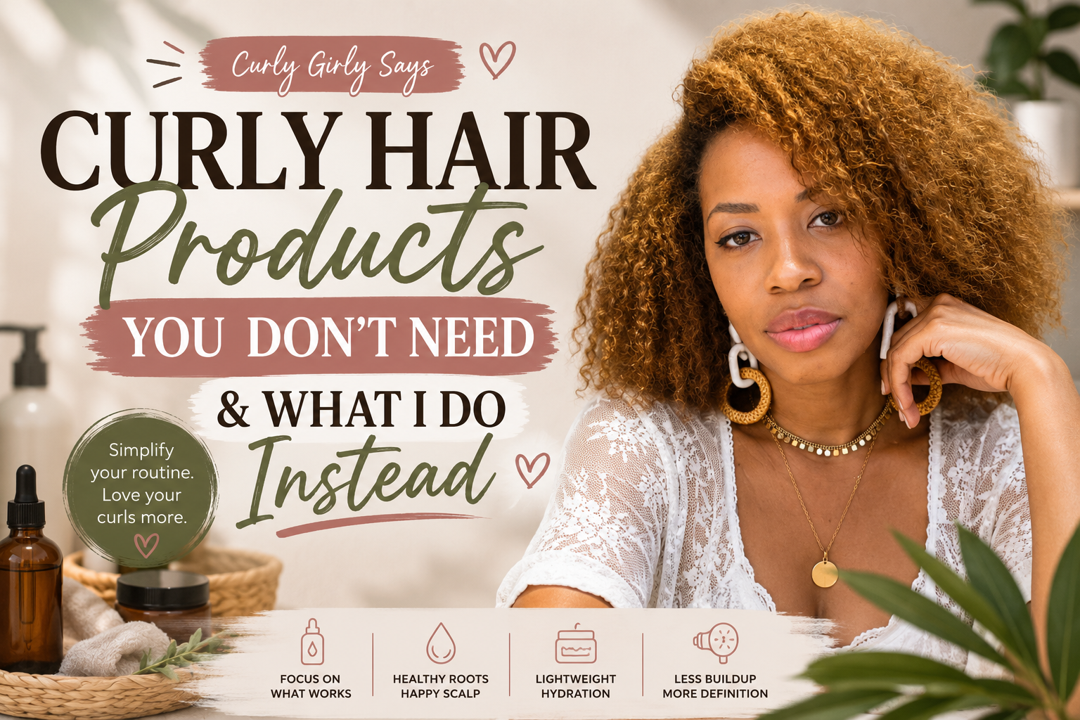 Curly Hair products you don't need and what I do instead