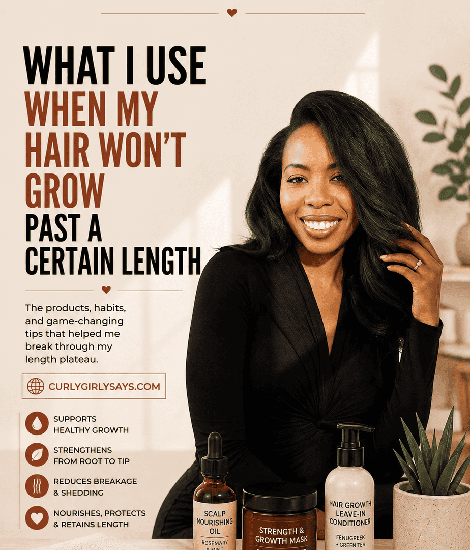 What I Use When My Hair Won't Grow Past a Certain Length — hair growth stalled