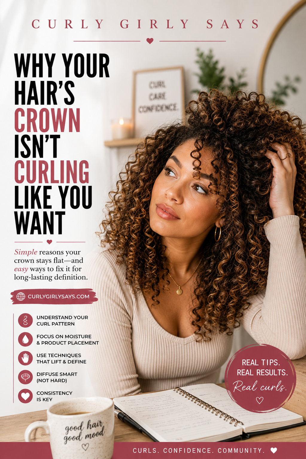 Why Your Hair's Crown Isn't Curling Like You Want